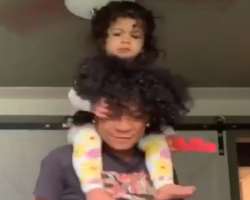 His younger sister is oftentimes seen in his videos.